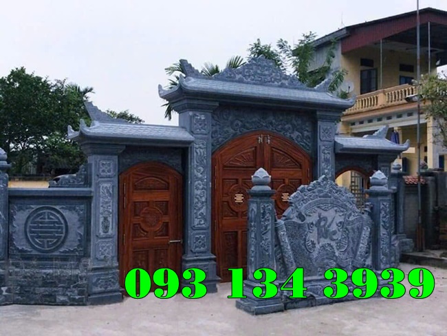 Mẫu cổng đá tự nhiên đẹp^2025